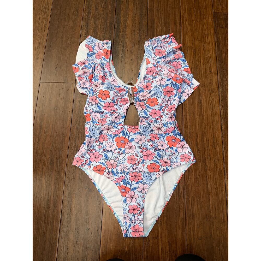 Ai'Mage floral one-piece swimsuit monokini  XL